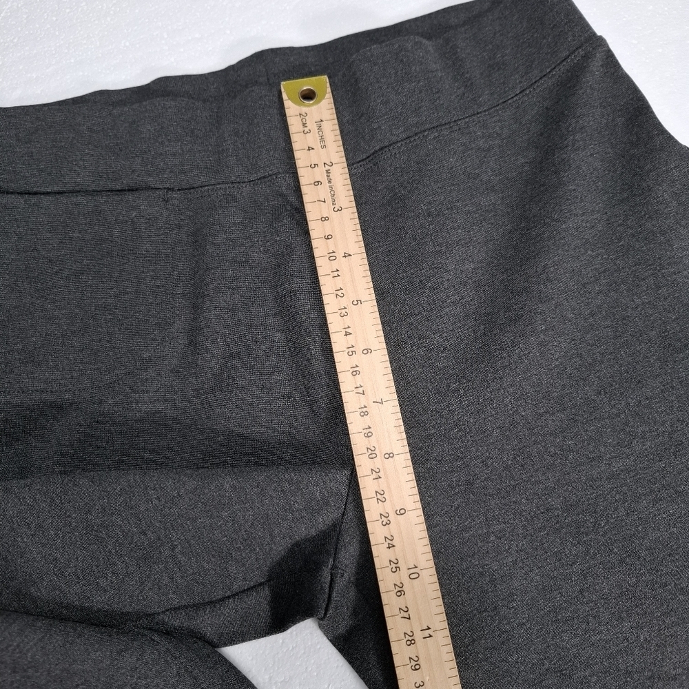 Quince Ultra-Stretch Ponte Skinny Cropped Pants Quiet Luxury Career Charcoal M - Picture 11 of 15